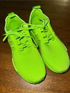 adidas Neon Green Athletic Sneakers - EUC Size 7